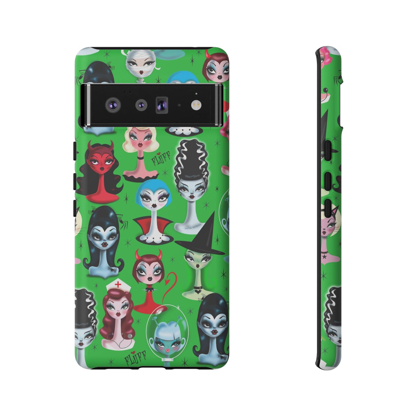 Spooky Dolls Green • Tough Phone Case