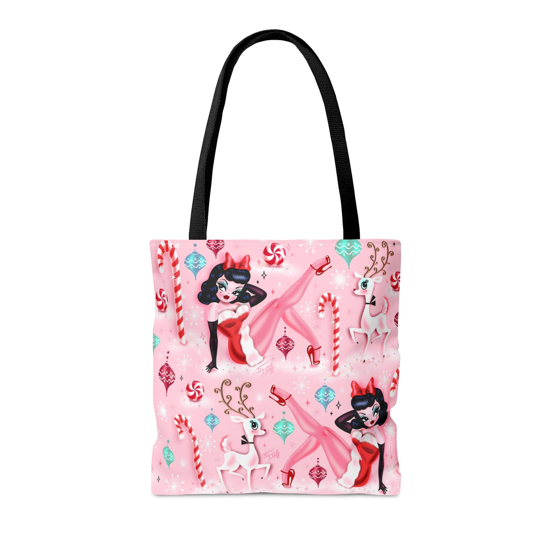 Christmas Pinup Girl • Tote Bag