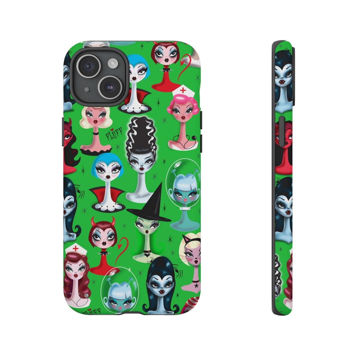 Spooky Dolls Green • Tough Phone Case