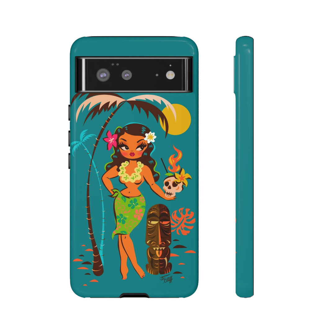 Tiki Temptress • With Skull Mug • Phone Case