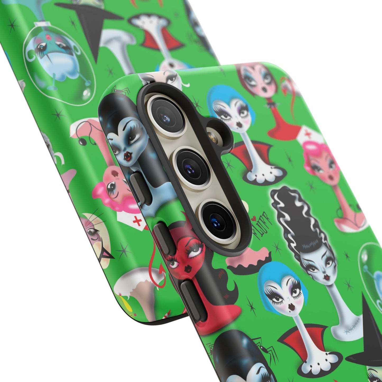 Spooky Dolls Green • Tough Phone Case