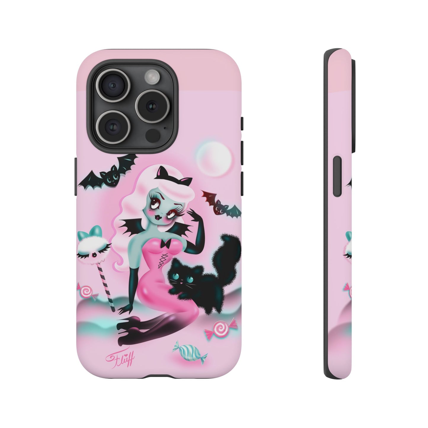 Pastel Candy Vampire with Kitty • Tough Phone Case