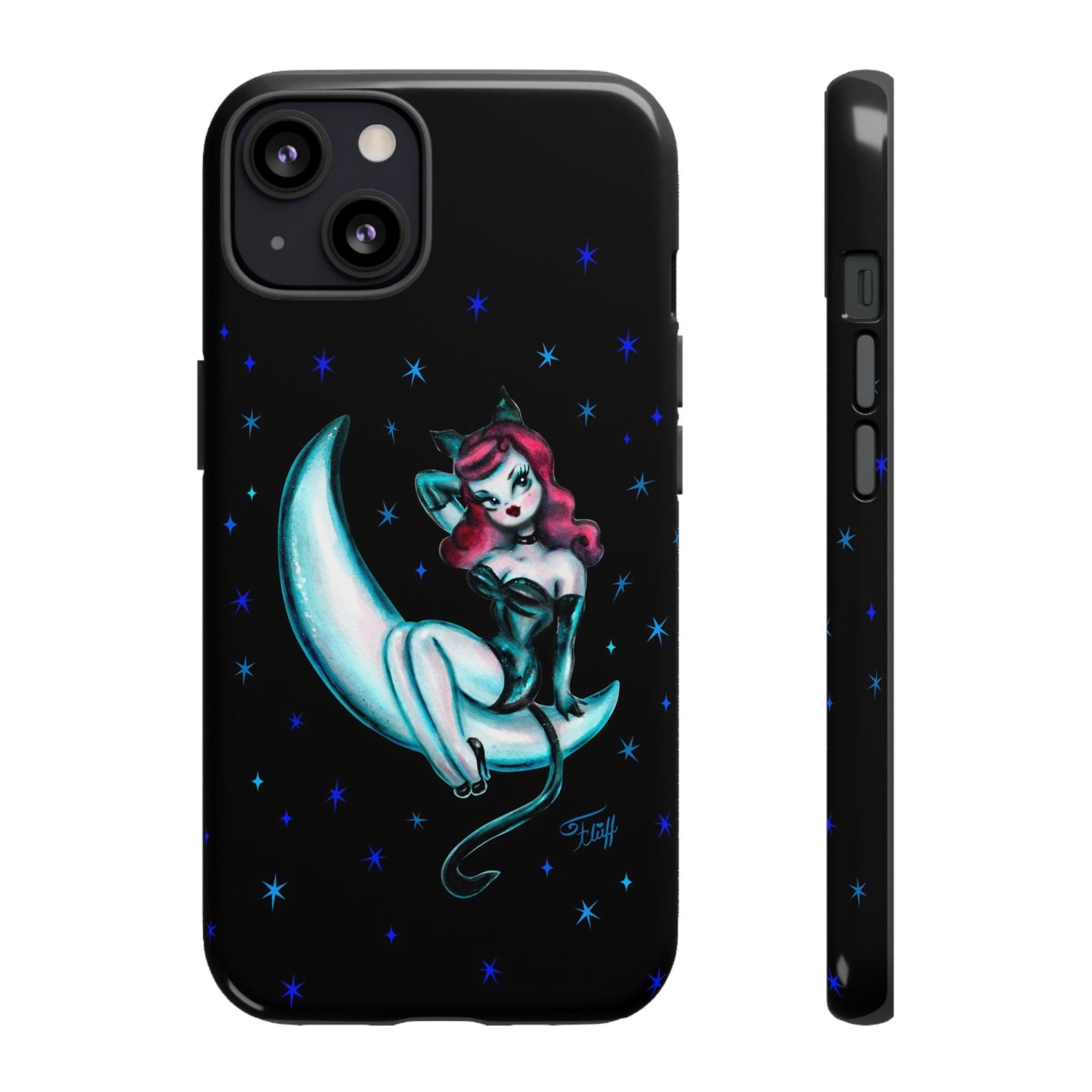 Kitten on the Moon • Tough Phone Case