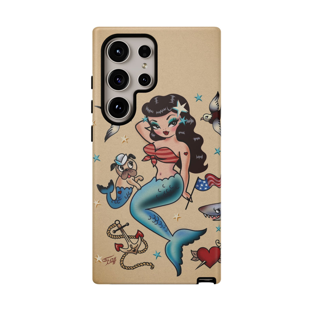 Patriotic Mermaid • Tough Phone Case