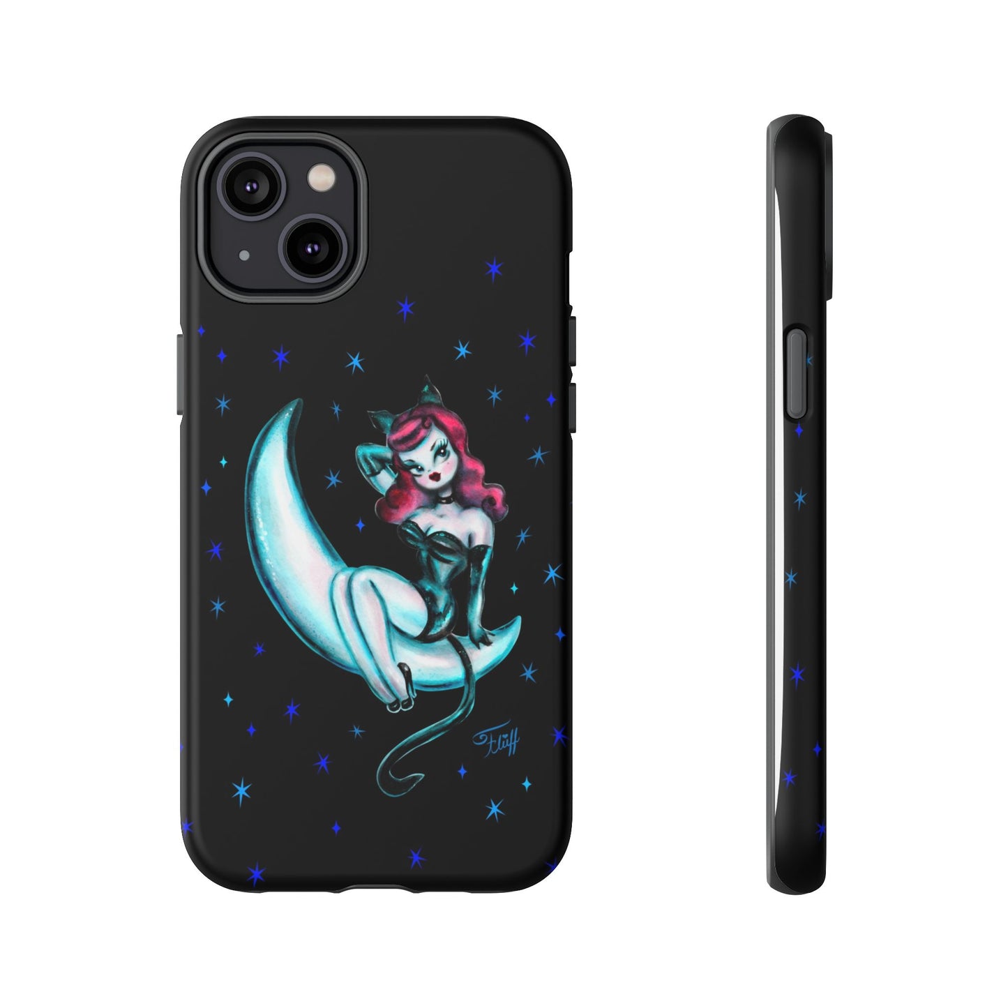 Kitten on the Moon • Tough Phone Case