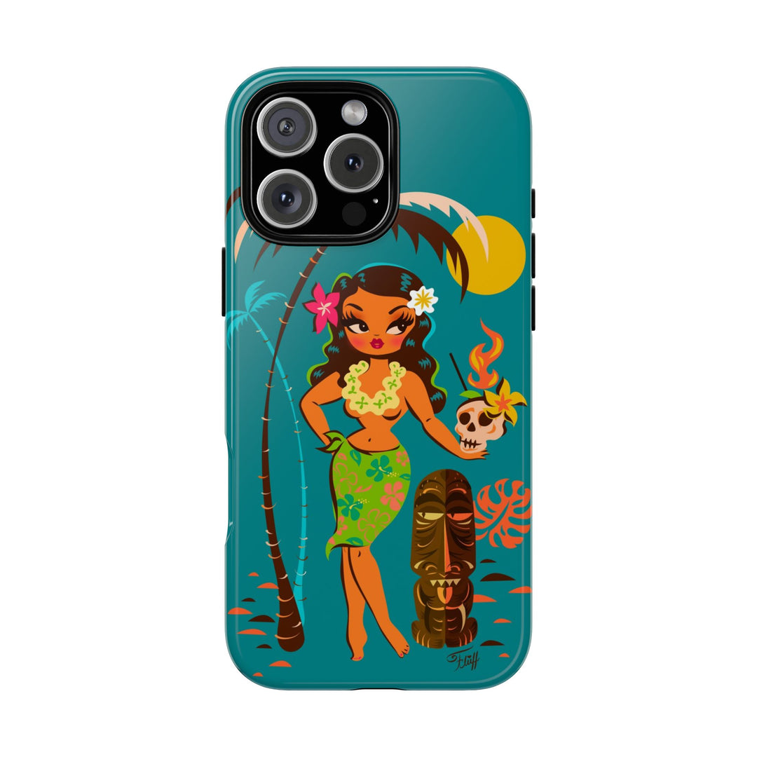 Tiki Temptress • With Skull Mug • Phone Case