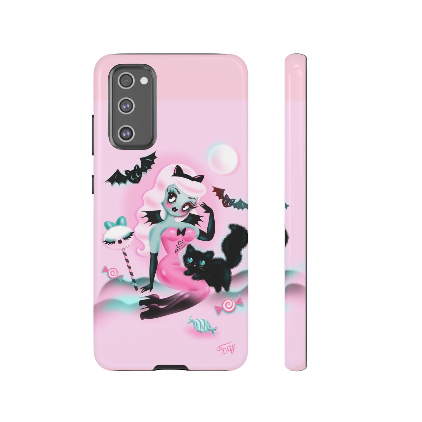 Pastel Candy Vampire with Kitty • Tough Phone Case