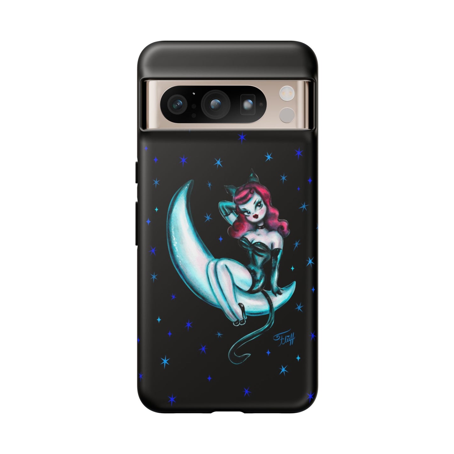 Kitten on the Moon • Tough Phone Case