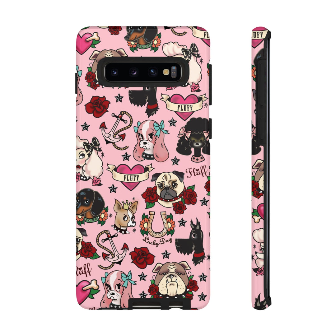 Tattoo Pooch Pink • Tough Phone Case