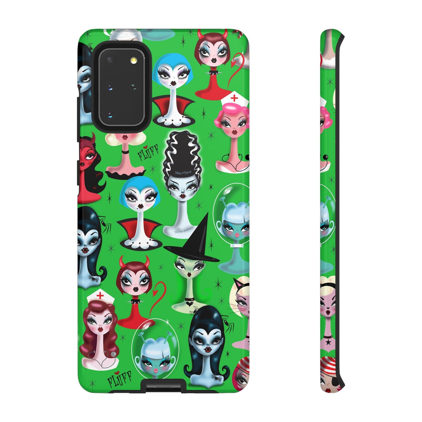 Spooky Dolls Green • Tough Phone Case