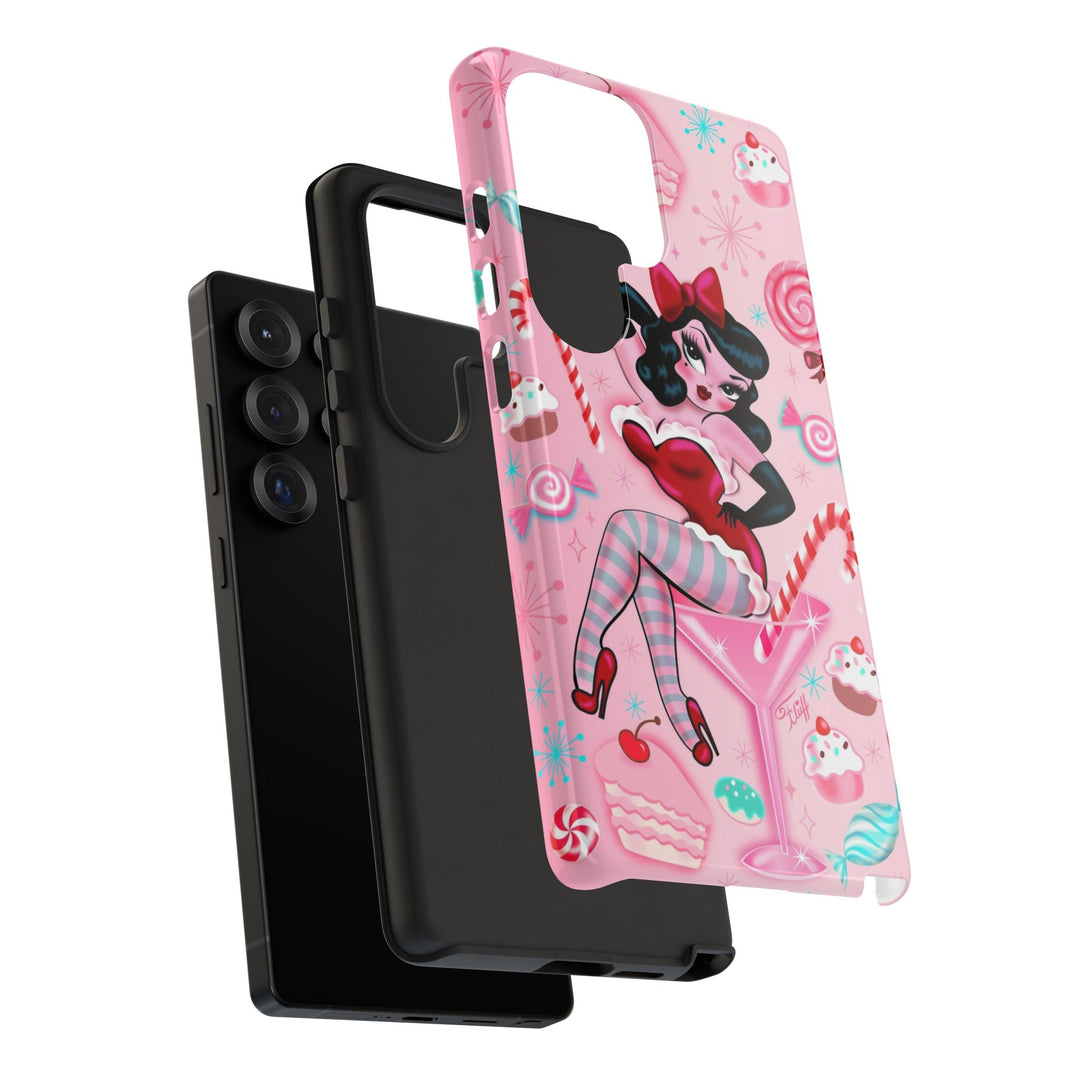 Candy Cane Martini Girl • Case Mate Galaxy S7 & S9 Slim Phone Case