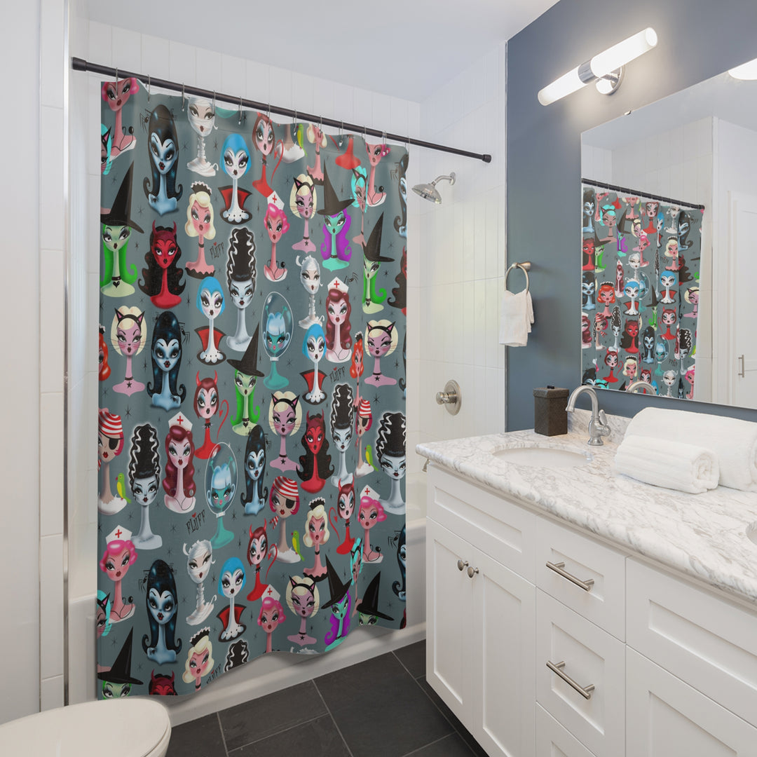 Spooky Dolls • Shower Curtain
