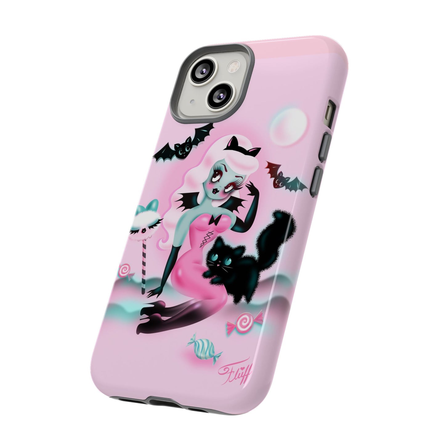 Pastel Candy Vampire with Kitty • Tough Phone Case