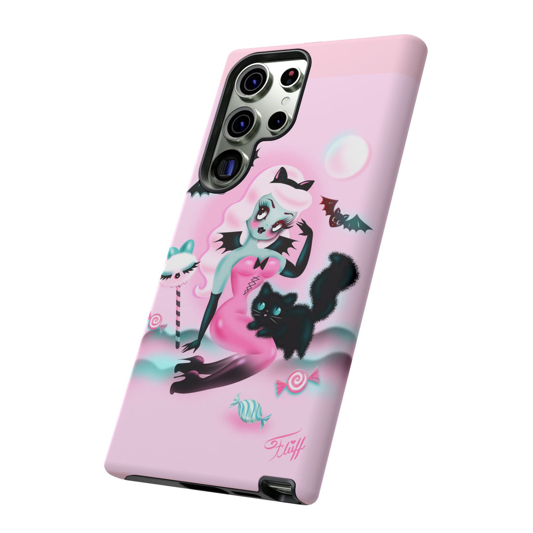 Pastel Candy Vampire with Kitty • Tough Phone Case