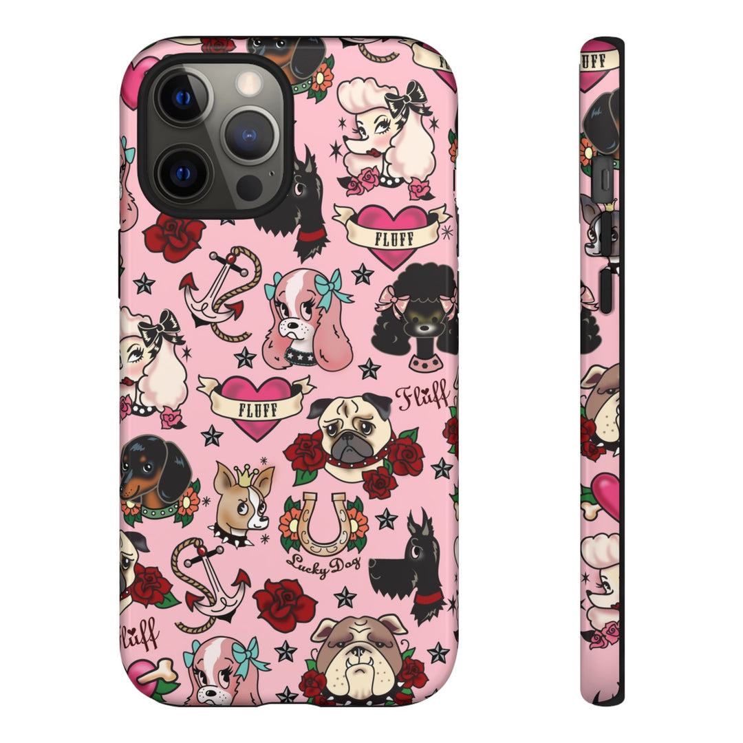Tattoo Pooch Pink • Tough Phone Case