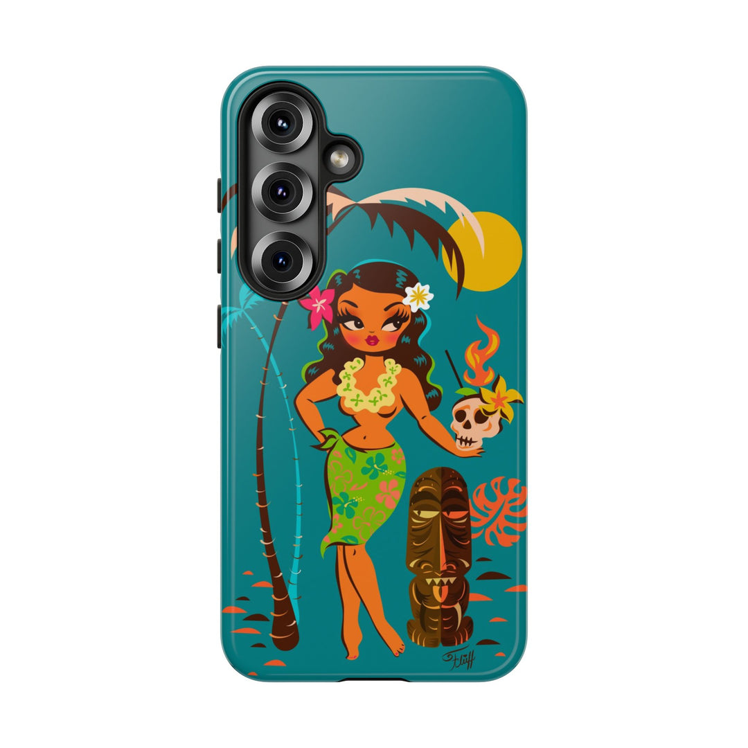 Tiki Temptress • With Skull Mug • Phone Case