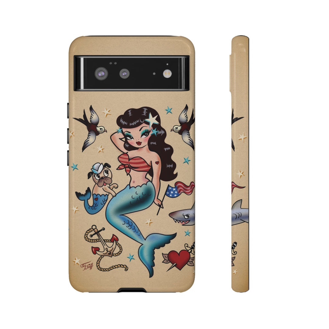 Patriotic Mermaid • Tough Phone Case