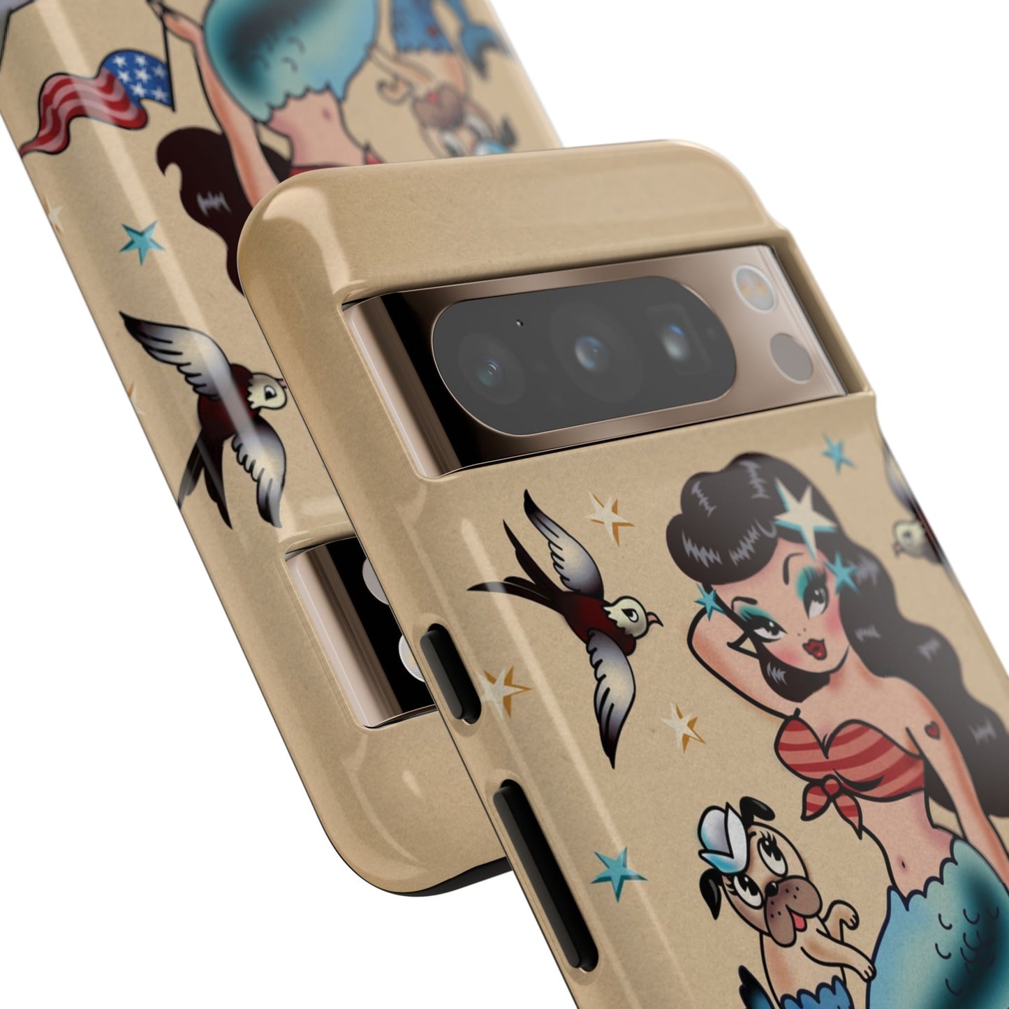 Patriotic Mermaid • Tough Phone Case