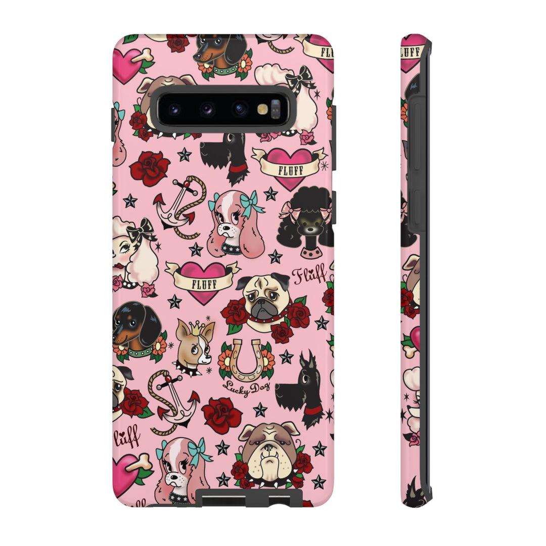 Tattoo Pooch Pink • Tough Phone Case