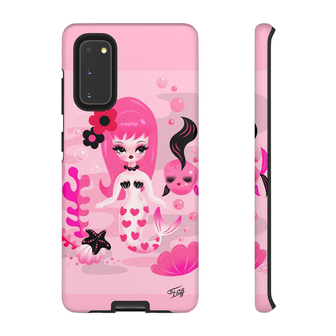 Pink Mod Mermaid • Tough Phone Case