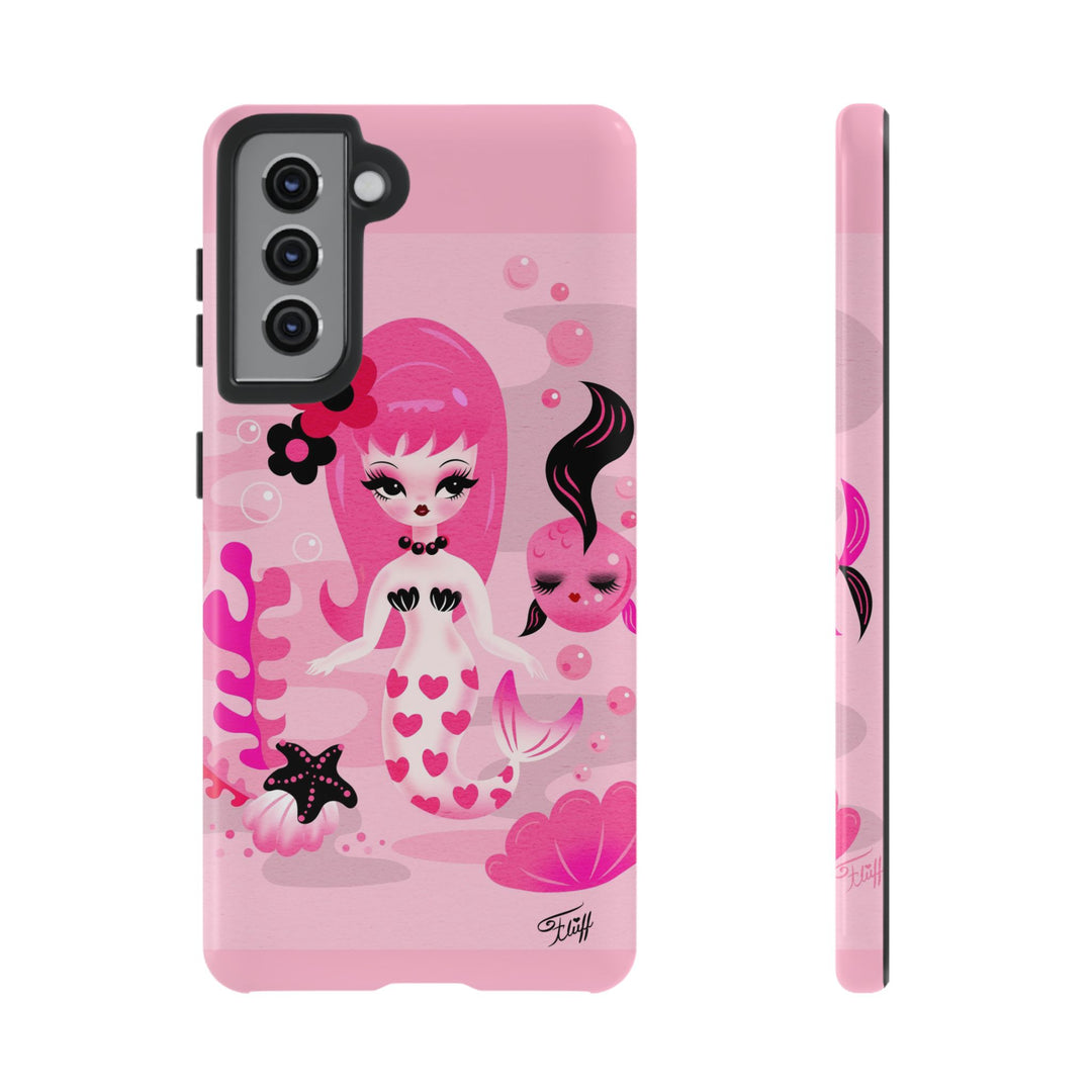 Pink Mod Mermaid • Tough Phone Case