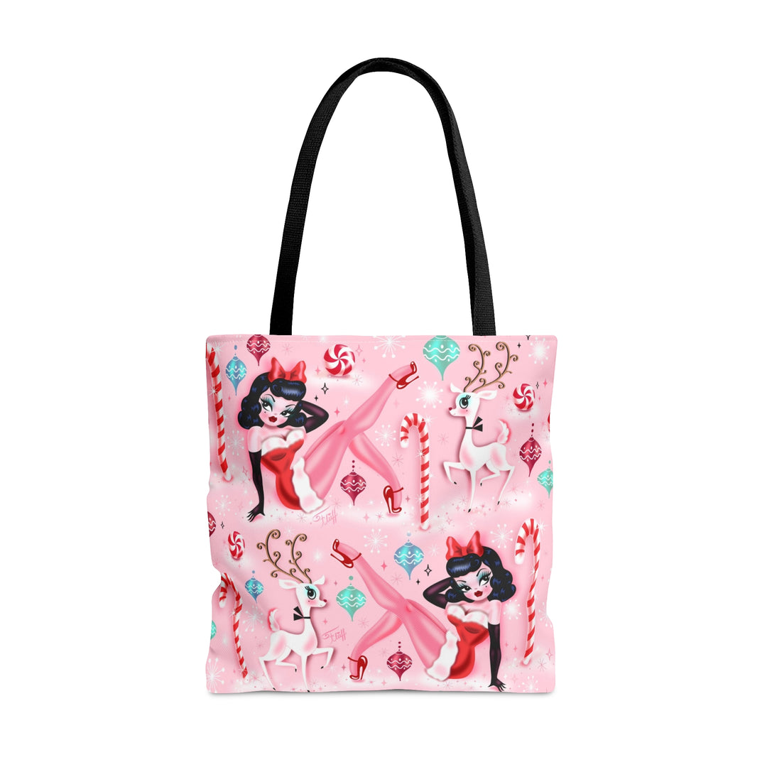 Christmas Pinup Girl • Tote Bag