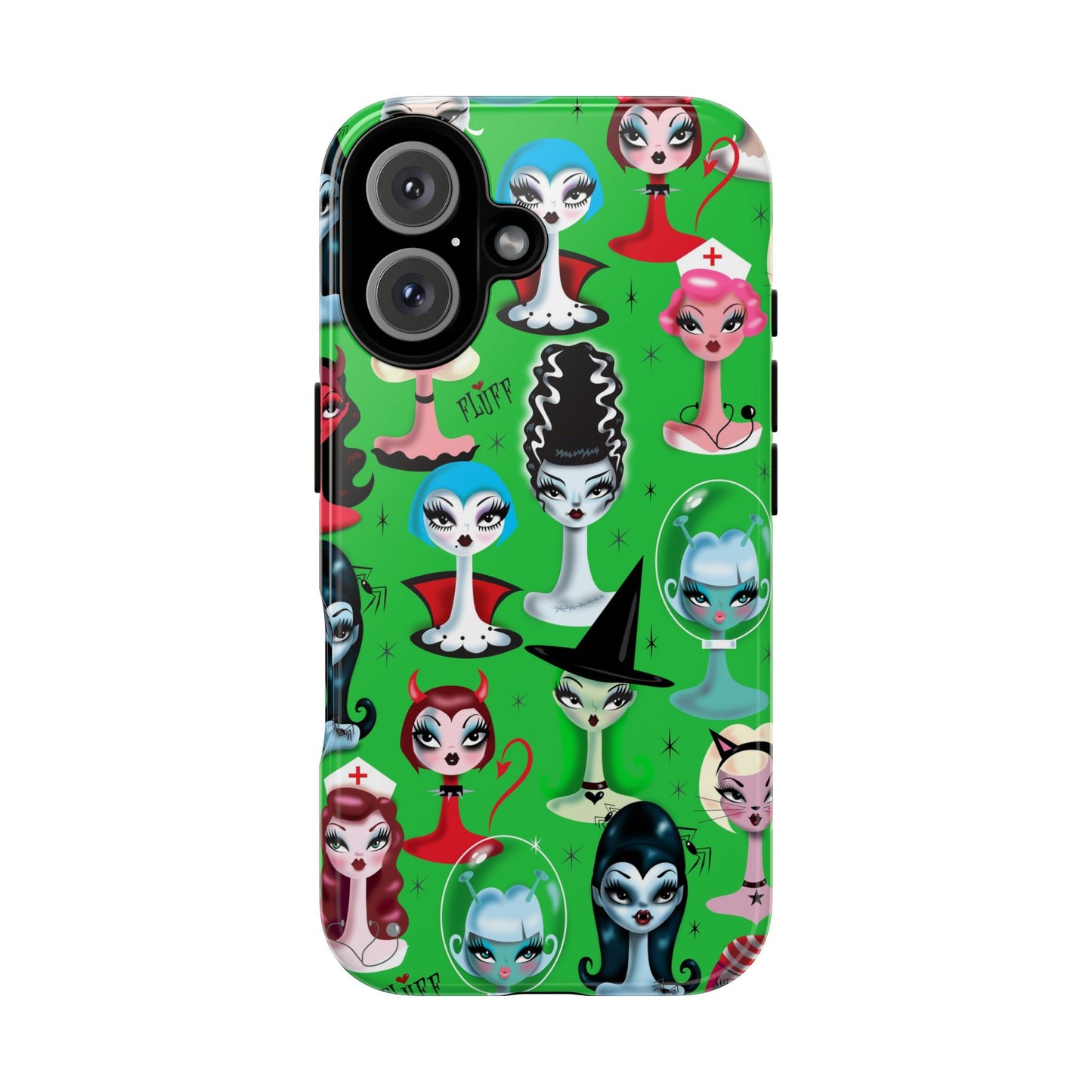 Spooky Dolls Green • Tough Phone Case