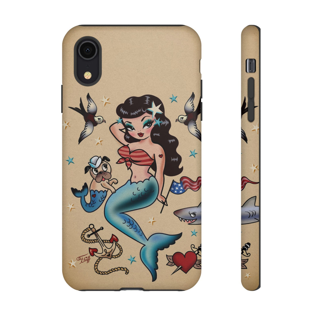 Patriotic Mermaid • Tough Phone Case