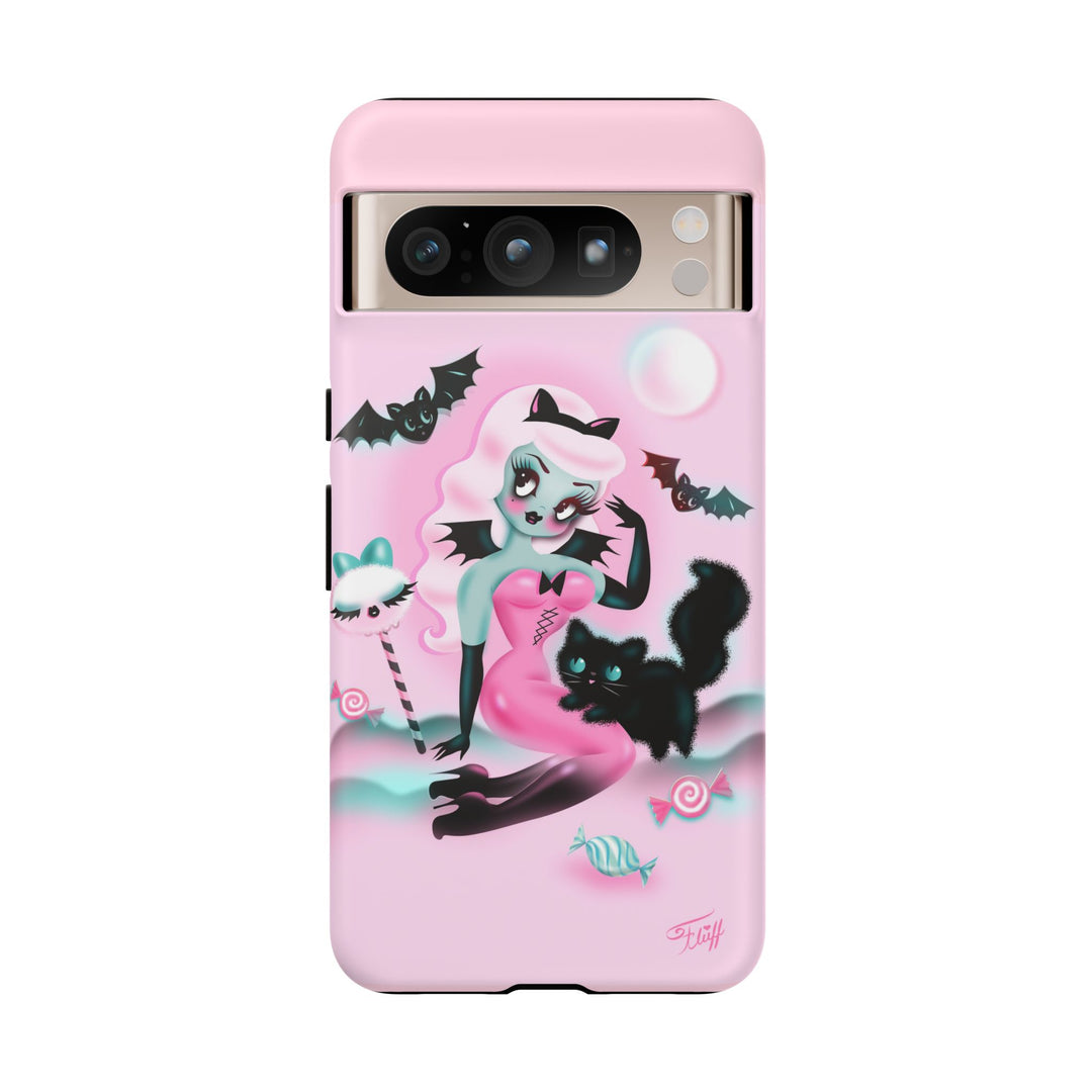 Pastel Candy Vampire with Kitty • Tough Phone Case