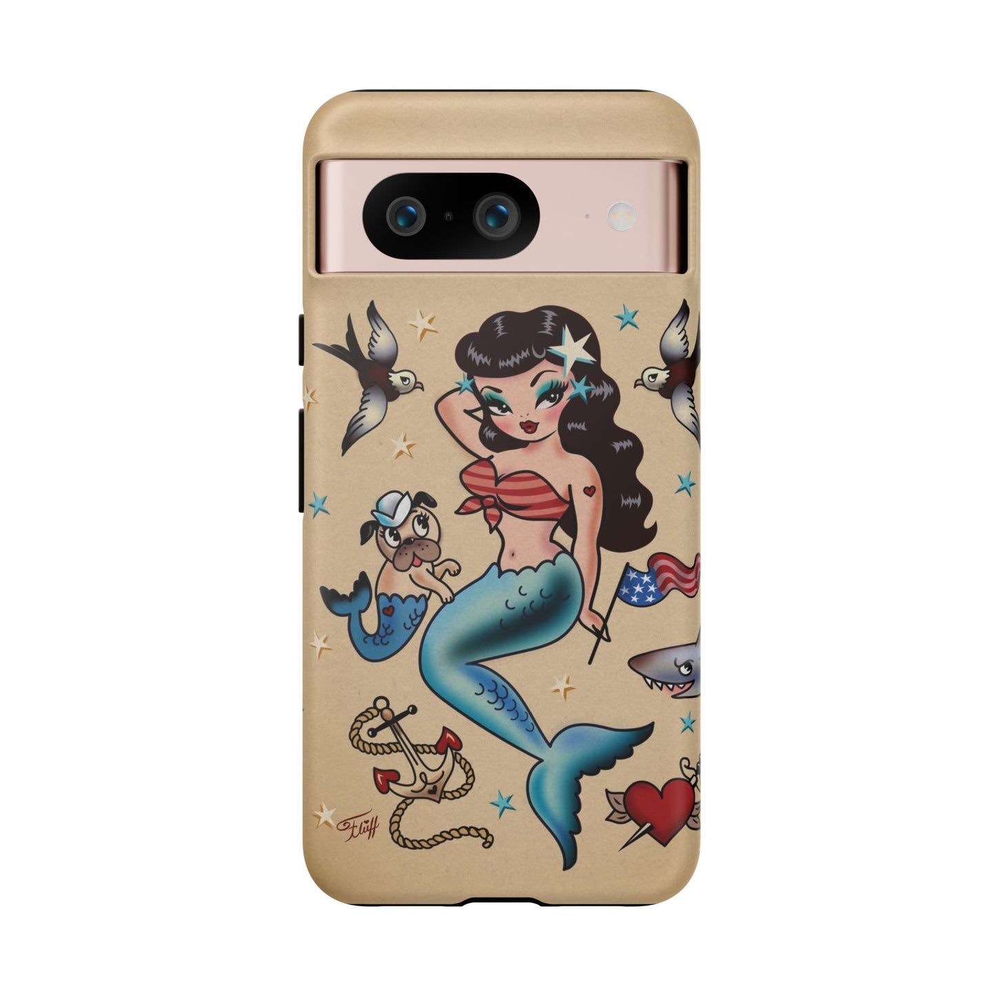 Patriotic Mermaid • Tough Phone Case