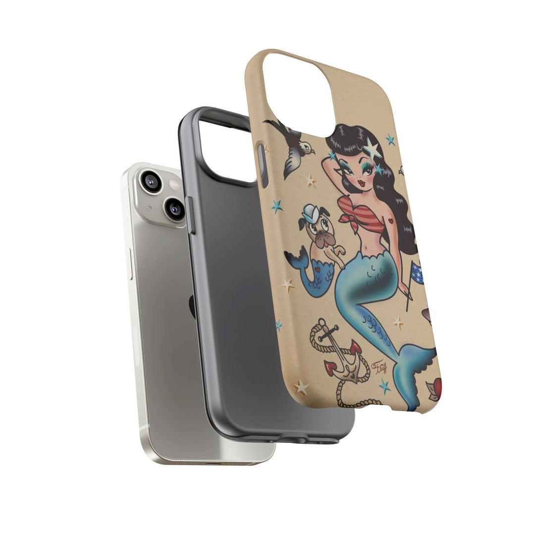 Patriotic Mermaid • Tough Phone Case