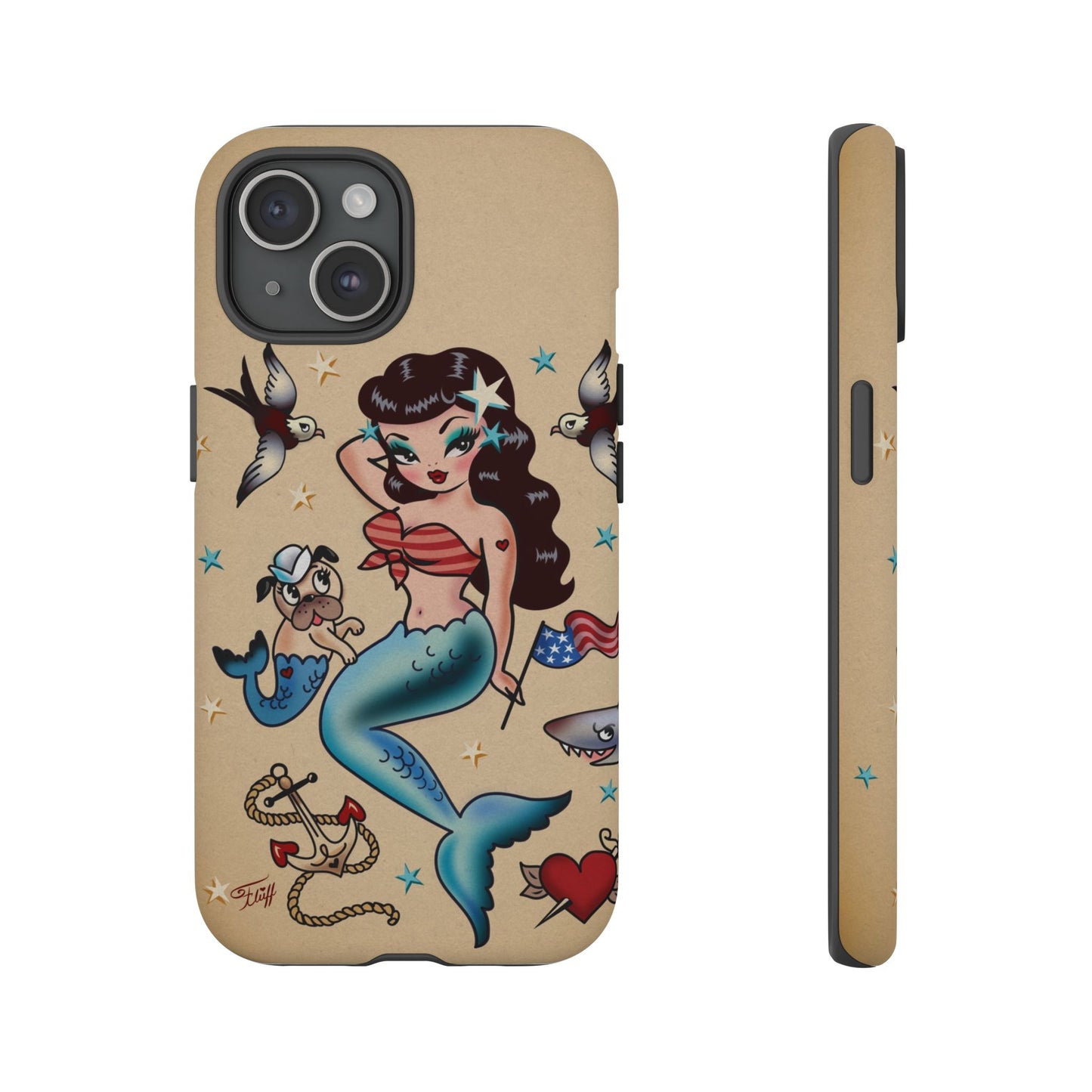 Patriotic Mermaid • Tough Phone Case