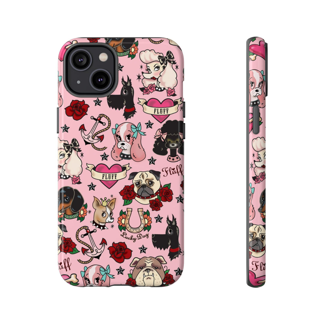 Tattoo Pooch Pink • Tough Phone Case