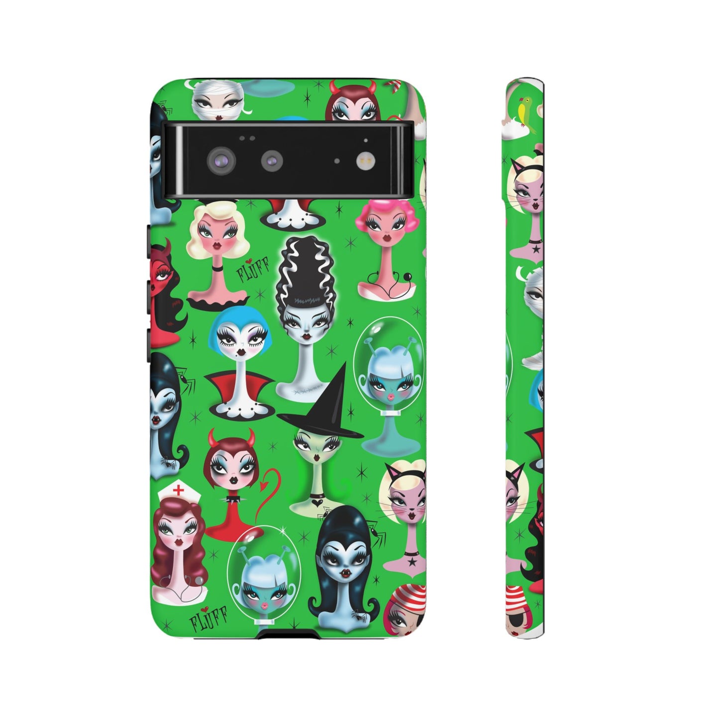 Spooky Dolls Green • Tough Phone Case