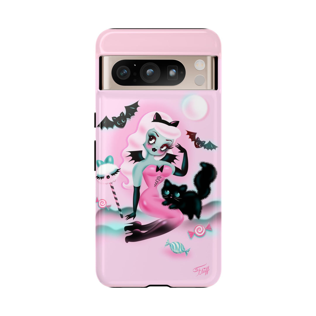 Pastel Candy Vampire with Kitty • Tough Phone Case