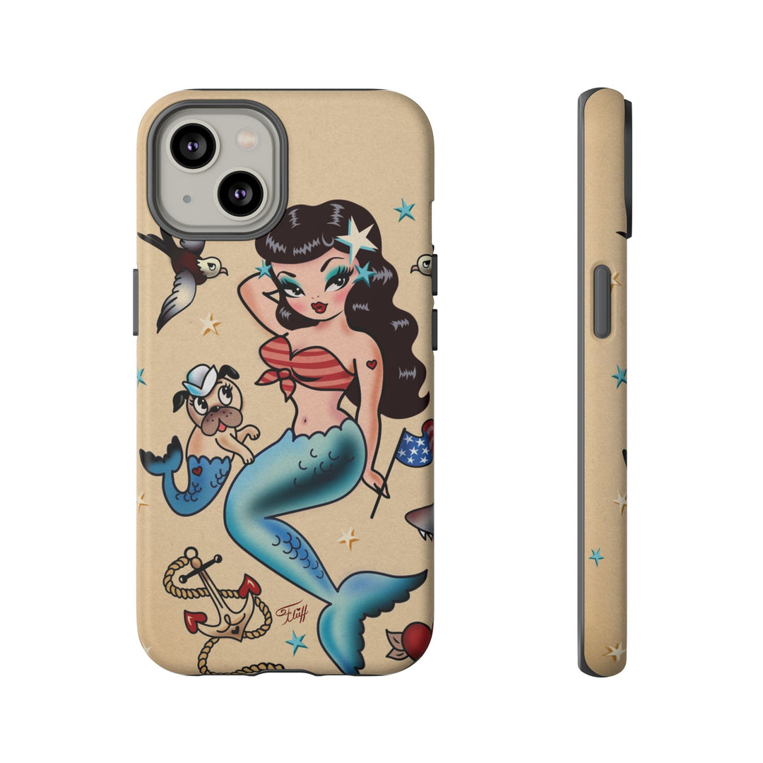 Patriotic Mermaid • Tough Phone Case