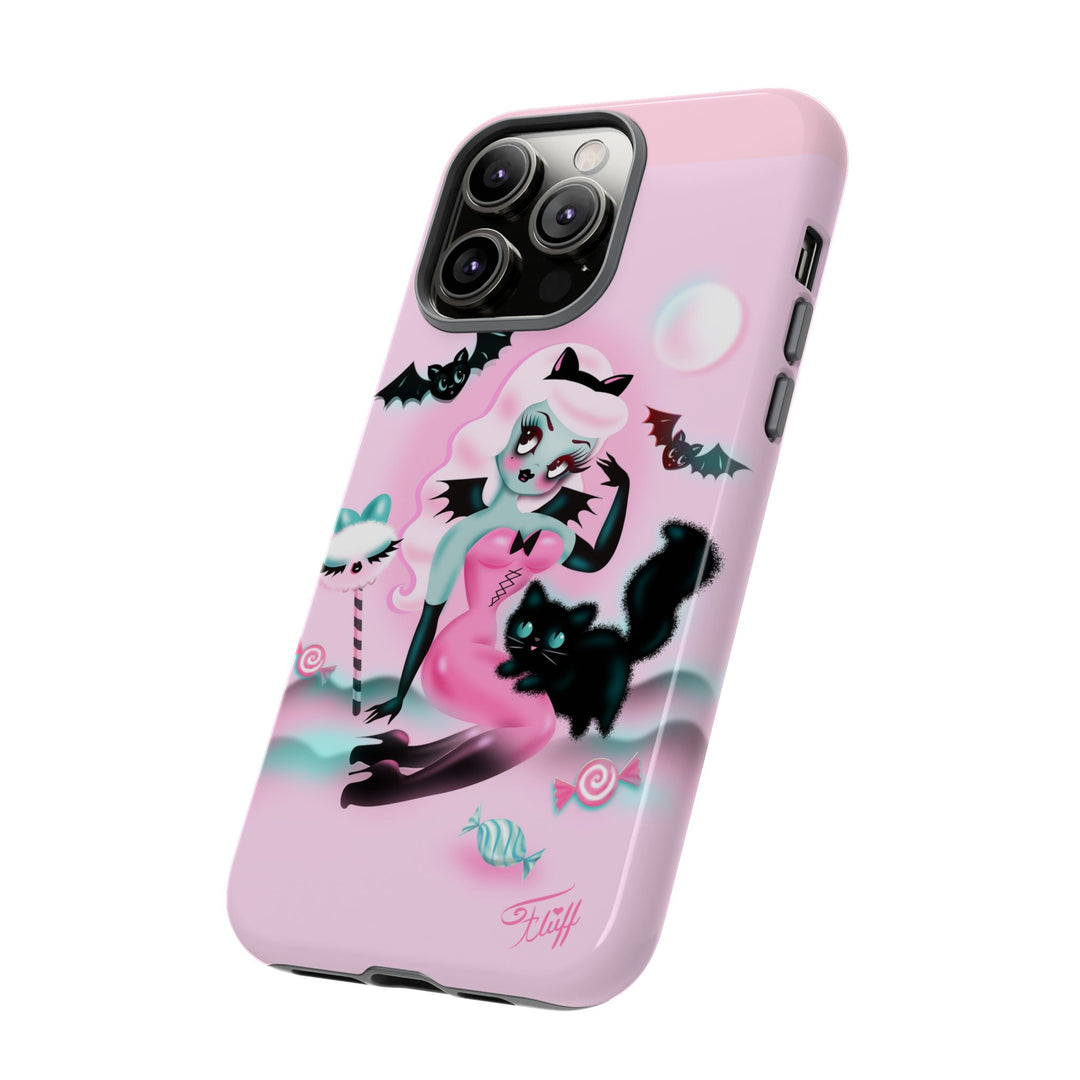 Pastel Candy Vampire with Kitty • Tough Phone Case