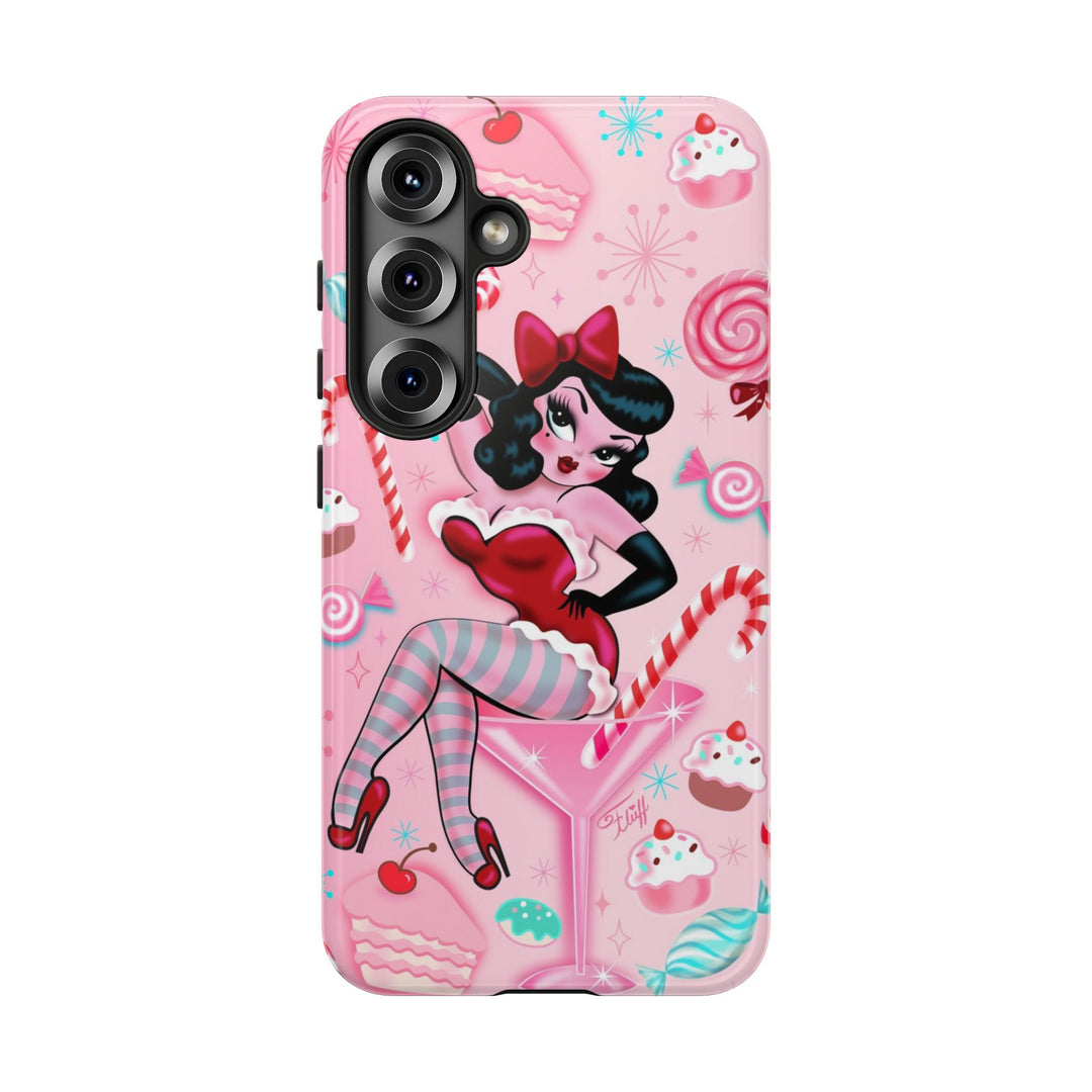 Candy Cane Martini Girl • Case Mate Galaxy S7 & S9 Slim Phone Case