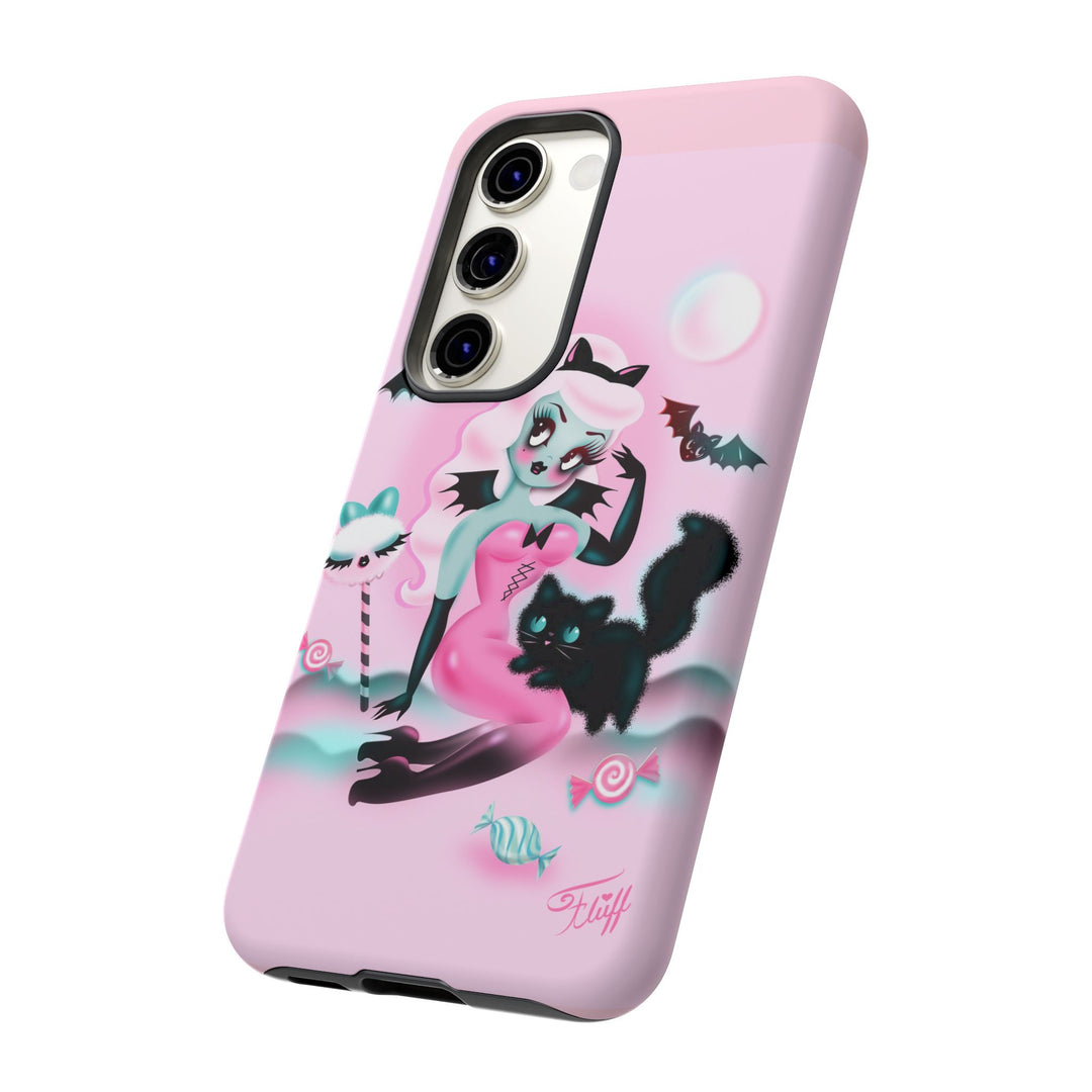 Pastel Candy Vampire with Kitty • Tough Phone Case