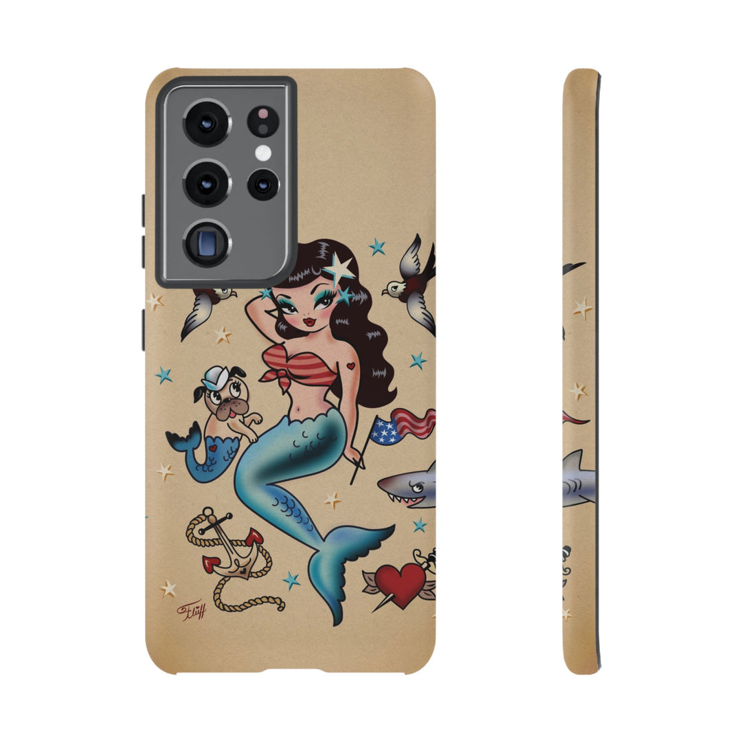 Patriotic Mermaid • Tough Phone Case