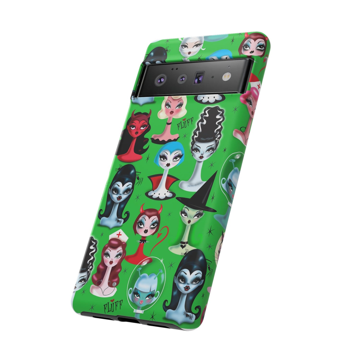 Spooky Dolls Green • Tough Phone Case