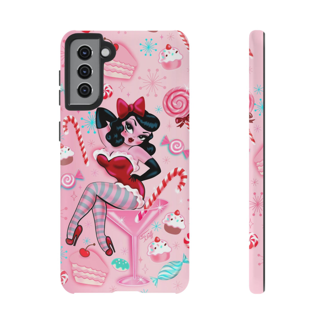 Candy Cane Martini Girl • Case Mate Galaxy S7 & S9 Slim Phone Case
