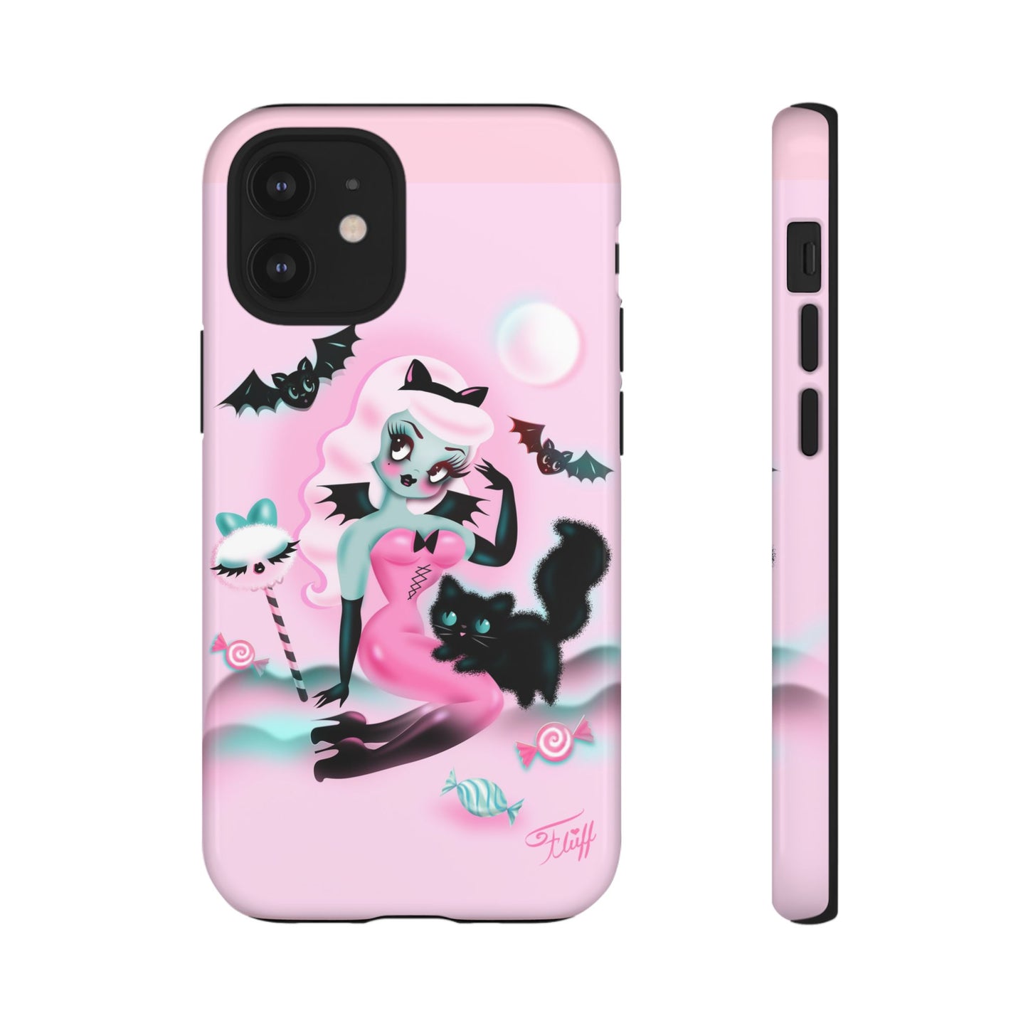 Pastel Candy Vampire with Kitty • Tough Phone Case