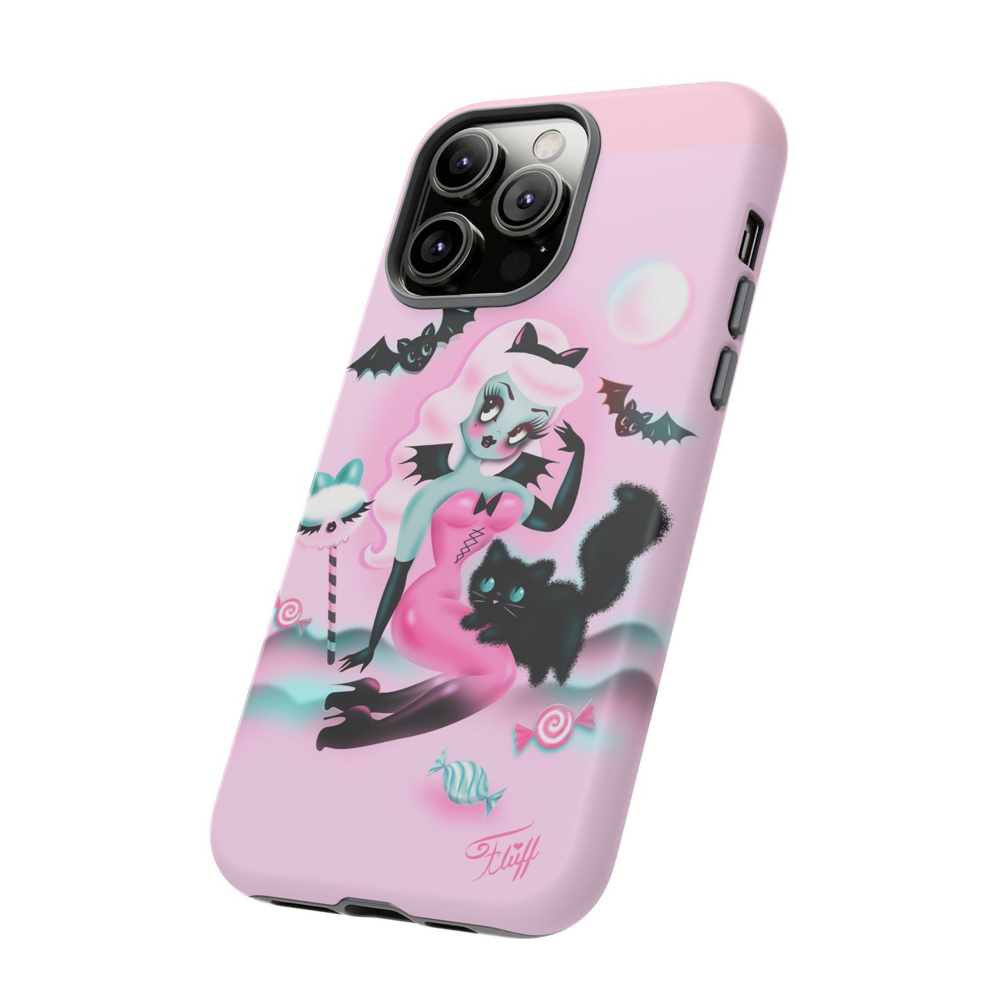 Pastel Candy Vampire with Kitty • Tough Phone Case