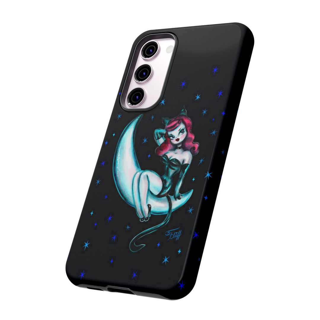 Kitten on the Moon • Tough Phone Case