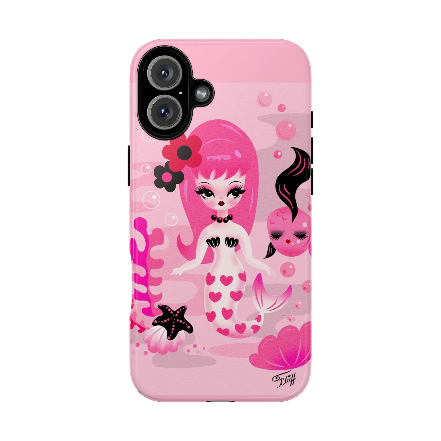 Pink Mod Mermaid • Tough Phone Case