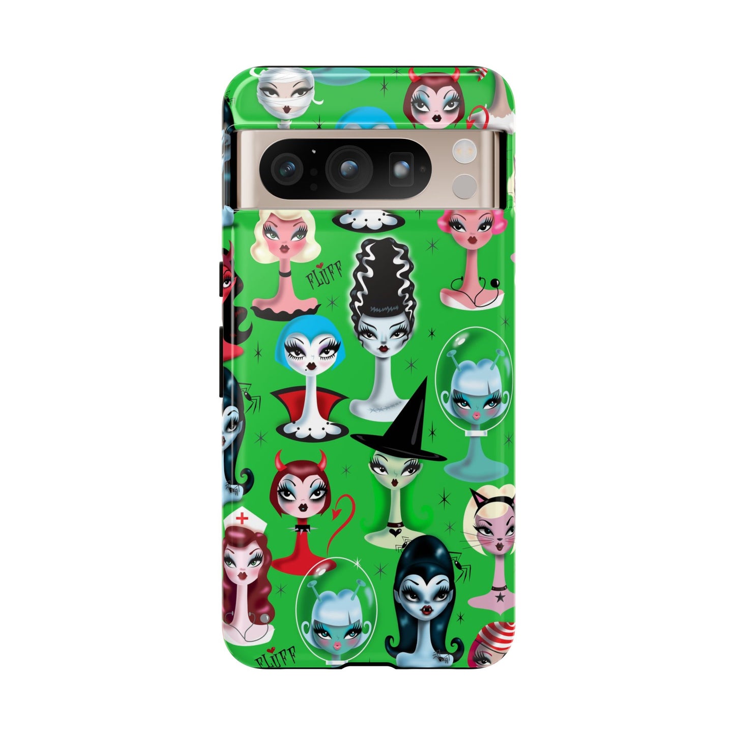 Spooky Dolls Green • Tough Phone Case