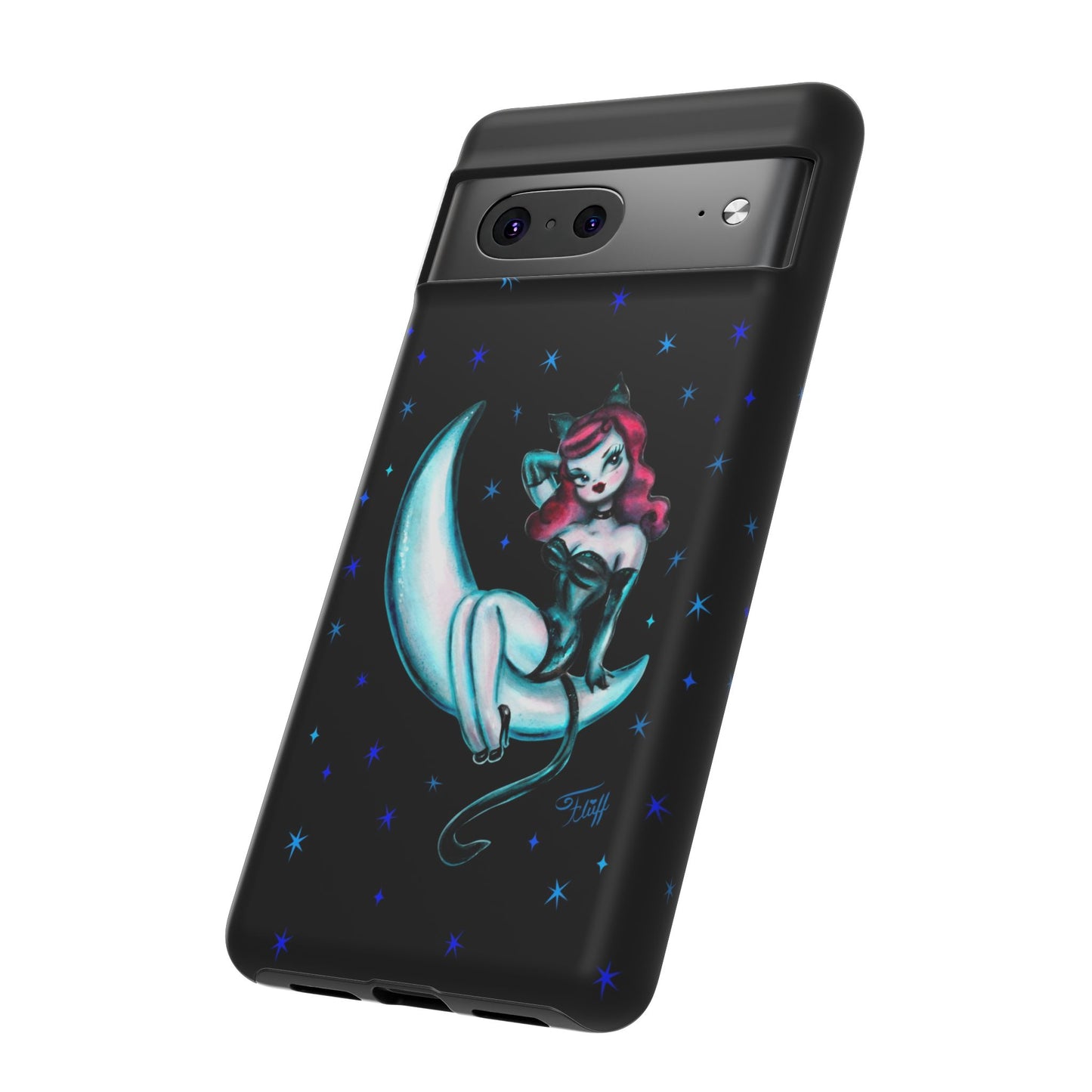 Kitten on the Moon • Tough Phone Case