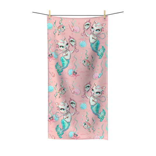 Merkittens with Pearls Blush • Towel