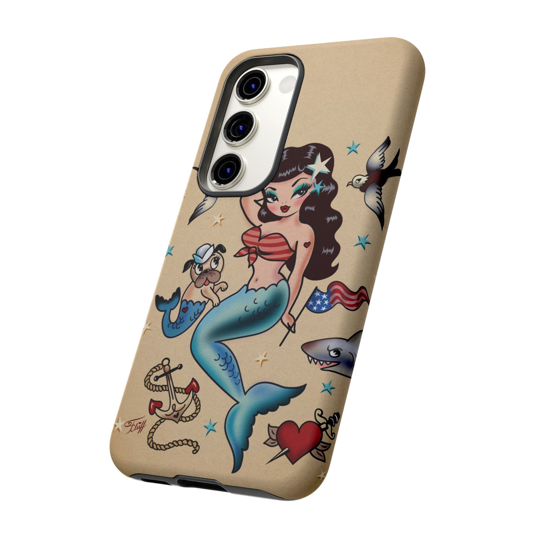 Patriotic Mermaid • Tough Phone Case